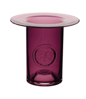 DARTINGTON CRYSTAL FLOWER BOTTLES PANSY VASE